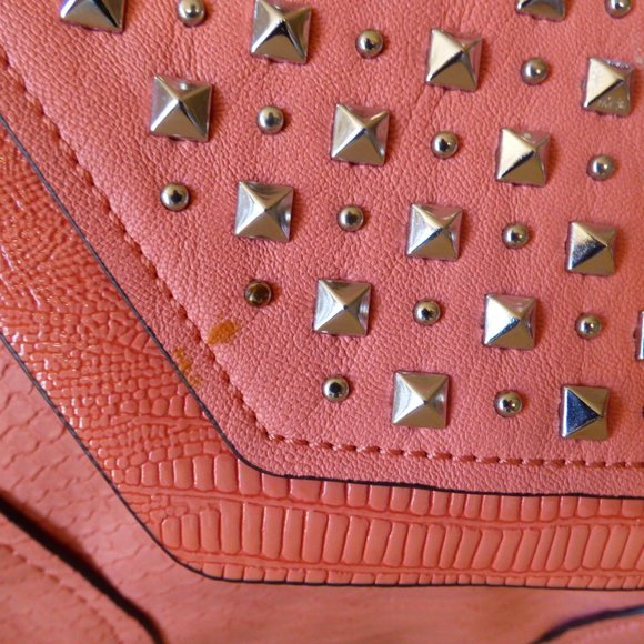 GUESS Tough Luv  Faux Leather Satchel- - Picture 15 of 15